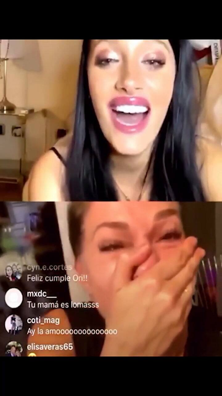 Catherine Fulop se emocionó hasta las lágrimas al hablar con su hija Oriana Sabatini - Fuente: IG