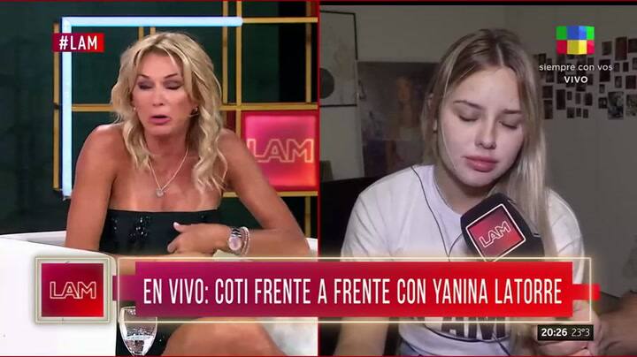 El cruce entre Coti de Gran Hermano y Yanina Latorre en LAM