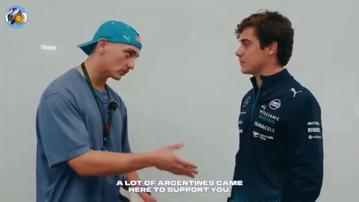 Franco Colapinto contó que sus seguidores comenzaron a regalarle decenas de “friendship bracelets”