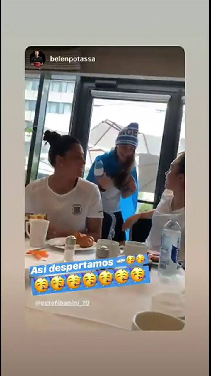 La capitana de la selección alegra el desayuno de sus compañeras - Fuente: Instagram