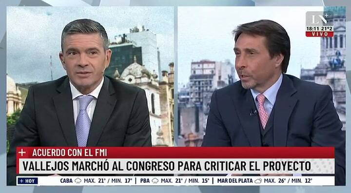 Eduardo Feinmann imitó a DiCaprio y Kate Wisnlet al aire