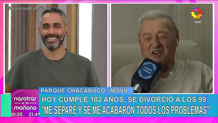 El hombre se divorció a los 99 años