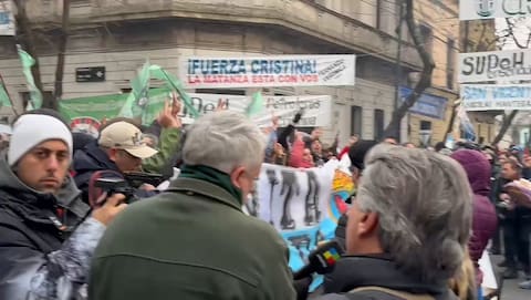 Asi se encuentra la marcha en apoyo a Cristina Kirchner