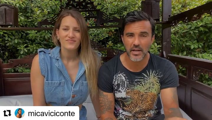 Así le anunciaron Cubero y Viciconte a su familia que esperan a su primer hijo juntos