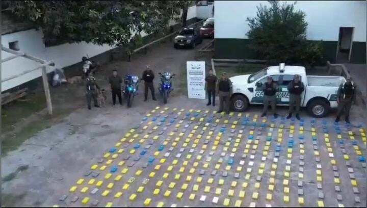 La cocaína secuestrada en Jujuy