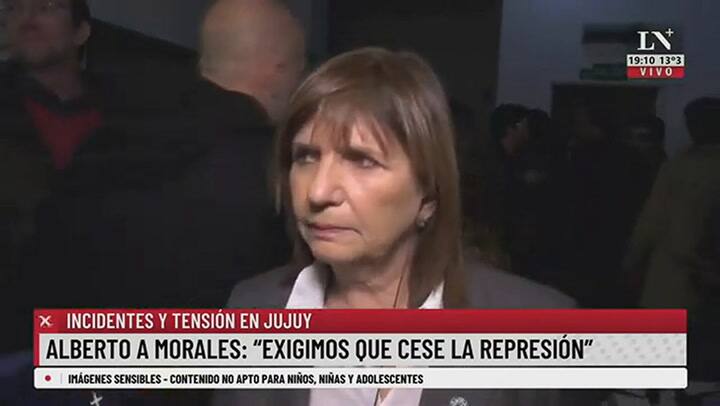 Patricia Bullrich mano a mano con Eduardo Feinmann: 'Apoyamos el gobierno de Jujuy'