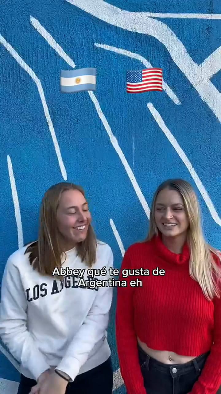 Una joven argentina y una estadounidense compartieron qué en lo que más le gusta de los dos países