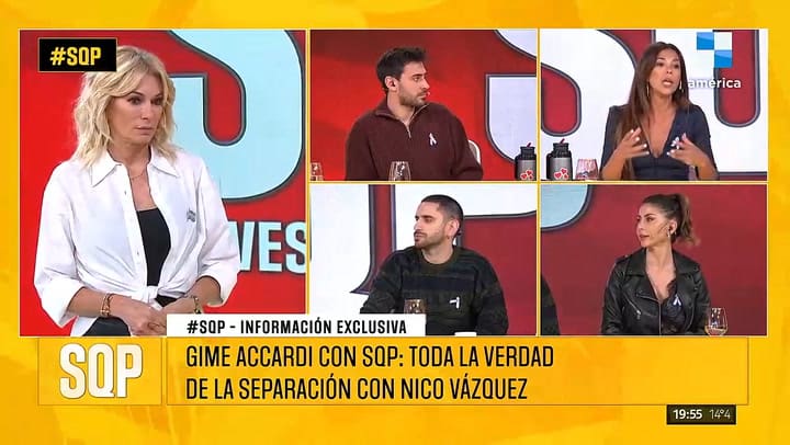 La frase de Nico Vazquez a Gime Accardi para cortar