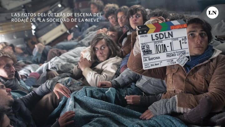 LAS FOTOS DEL DETRÁS DE ESCENA DEL RODAJE DE “LA SOCIEDAD DE LA NIEVE”
