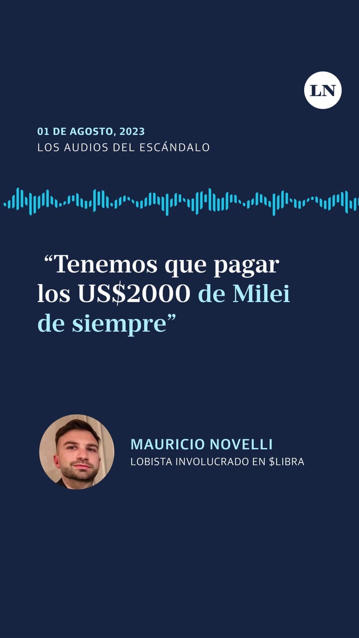 "Tenemos que pagar los US$2000 de milei de siempre": Mauricio Novelli a su secretaria Ara