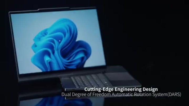 Una demo de la Lenovo Auto Twist AI PC