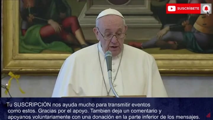 El Papa reapareció tras el reposo por la 'dolorosa ciática': su mensaje para 2021