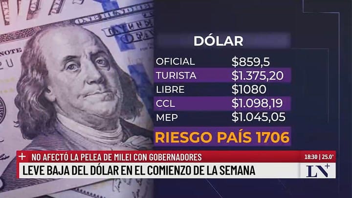El dolar libre volvio a bajar
