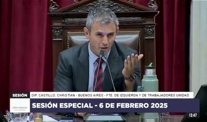 El reto de Martín Menem a Christian Castillo