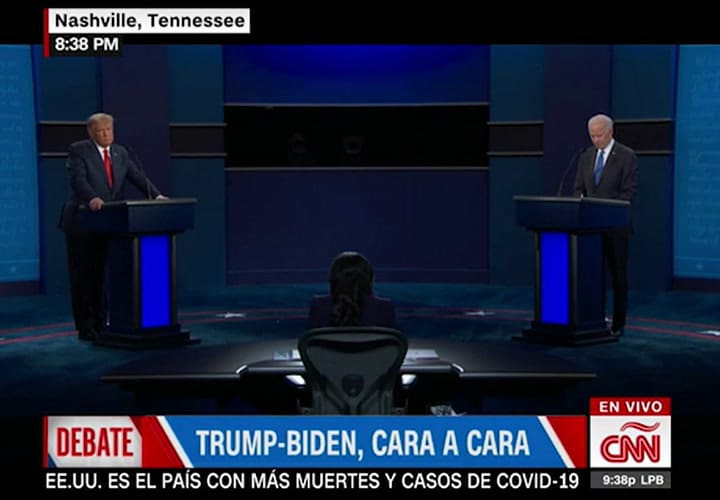 Debate presidencial 2020: La relación con China - Fuente: CNN en español