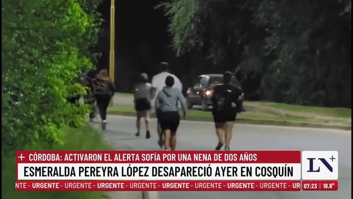 "Pienso que se la han llevado": activaron el alerta Sofía por una nena desaparecida en Córdoba