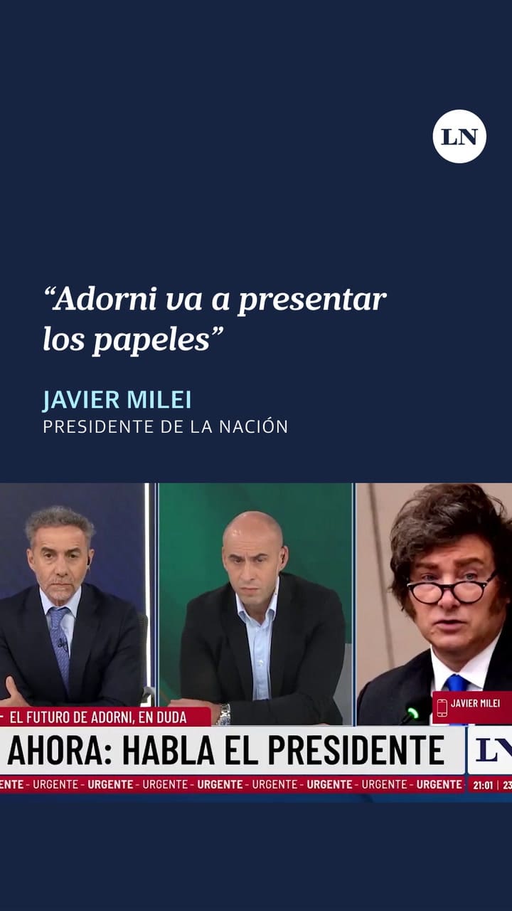 Milei salió a respaldar a Adorni luego de que Bullrich exija que presente sus DDJJ