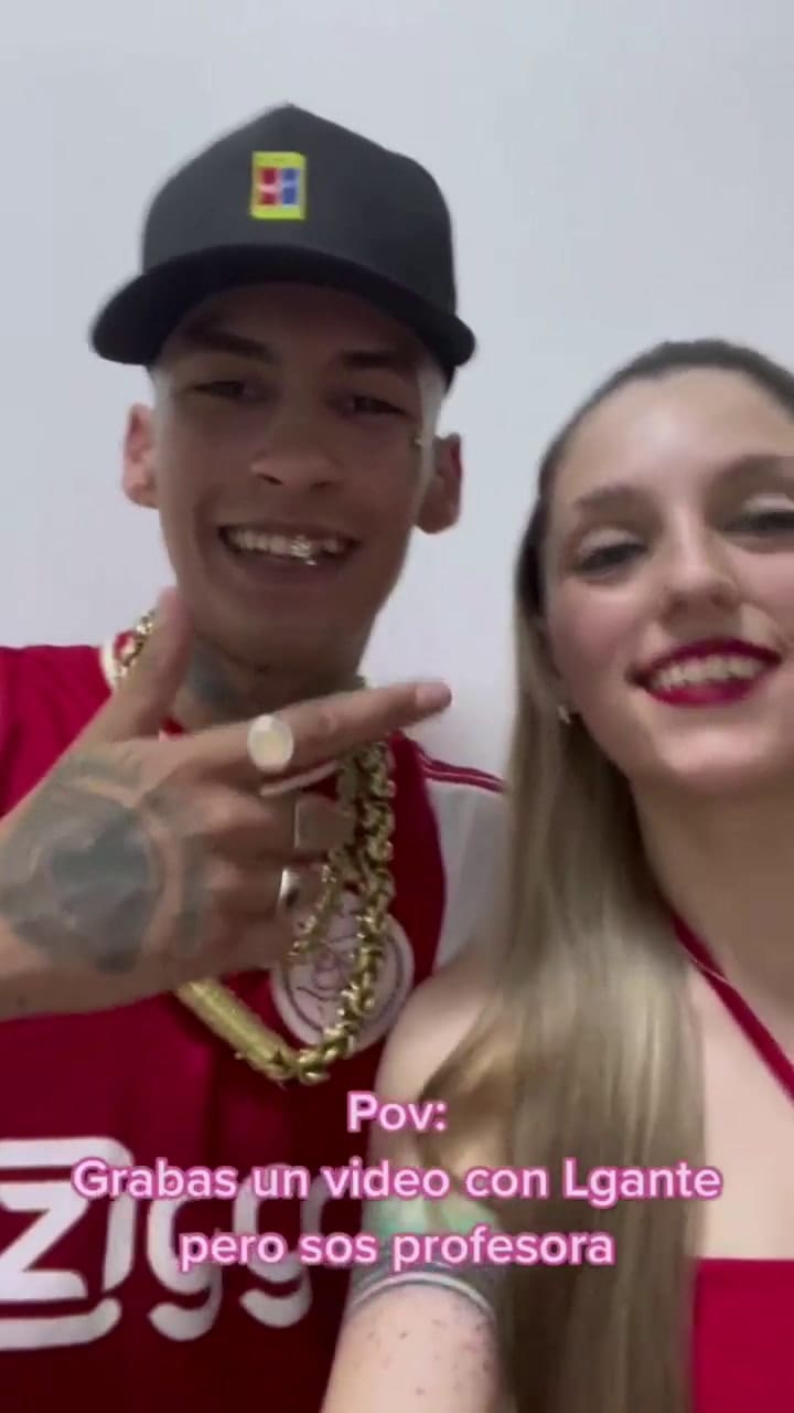 Los saludos de L-Gante y La Joaqui para Profe Bahía