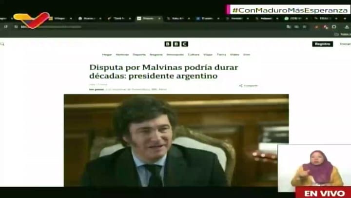 El mensaje de Maduro a Javier Milei