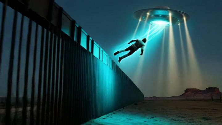 El video donde un "alien" traspasaría la frontera ilegalmente