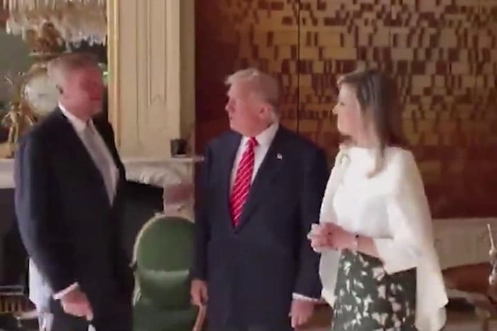 (GIF) La curiosa reacción de Máxima a Trump