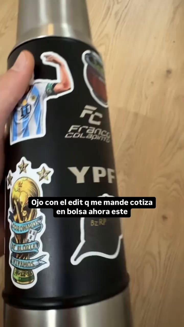 El termo lockeado de Franco Colapinto