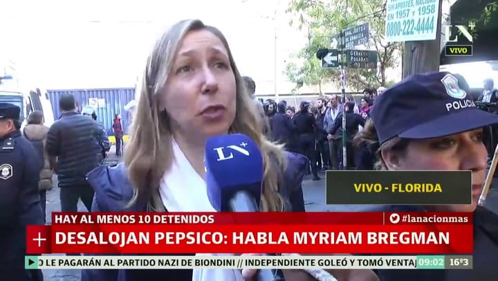 Desalojan Pepsico: habla Myriam Bregman