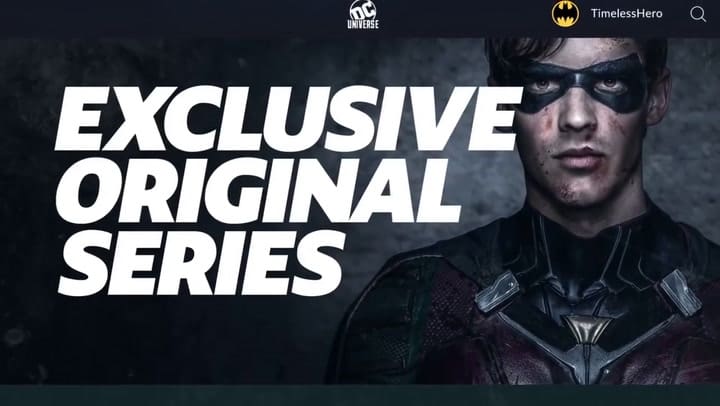 Trailer plataforma streaming DC Universe - Fuente: YouTube