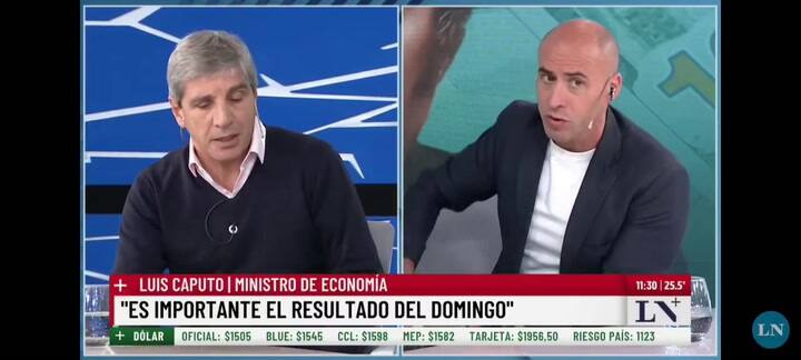 Luis Caputo, el 23 de octubre: "Estamos trabajando en otra facilidad de 20.000 millones"