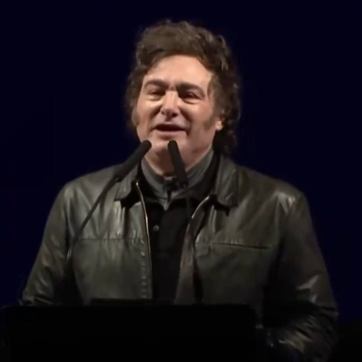 Milei "Dios, patria y familia"