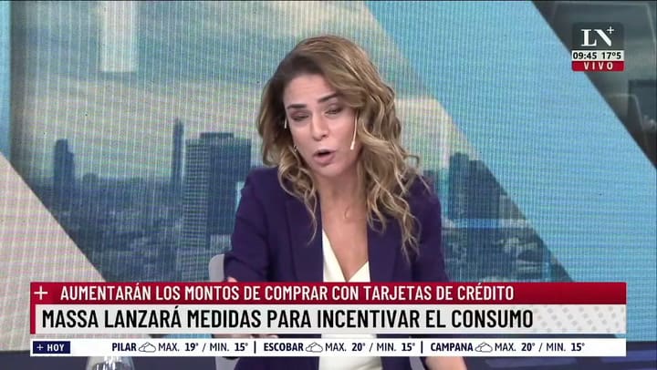 Massa lanzará medidas para incentivar el consumo con tarjeta de crédito