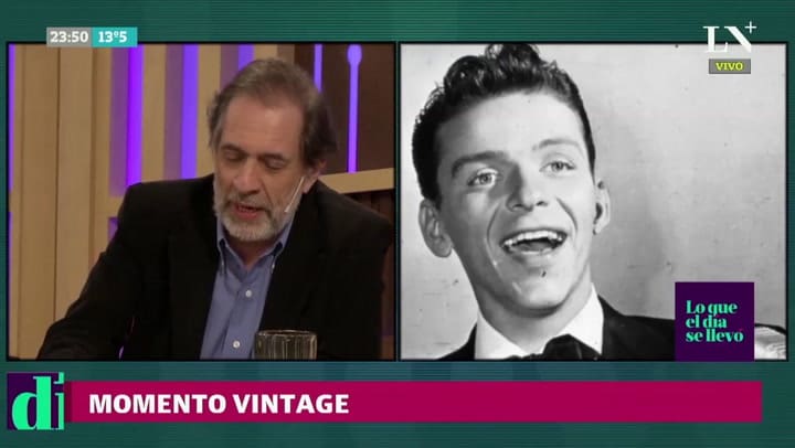 Momento vintage Frank Sinatra y la primera grabación de Strangers in the night