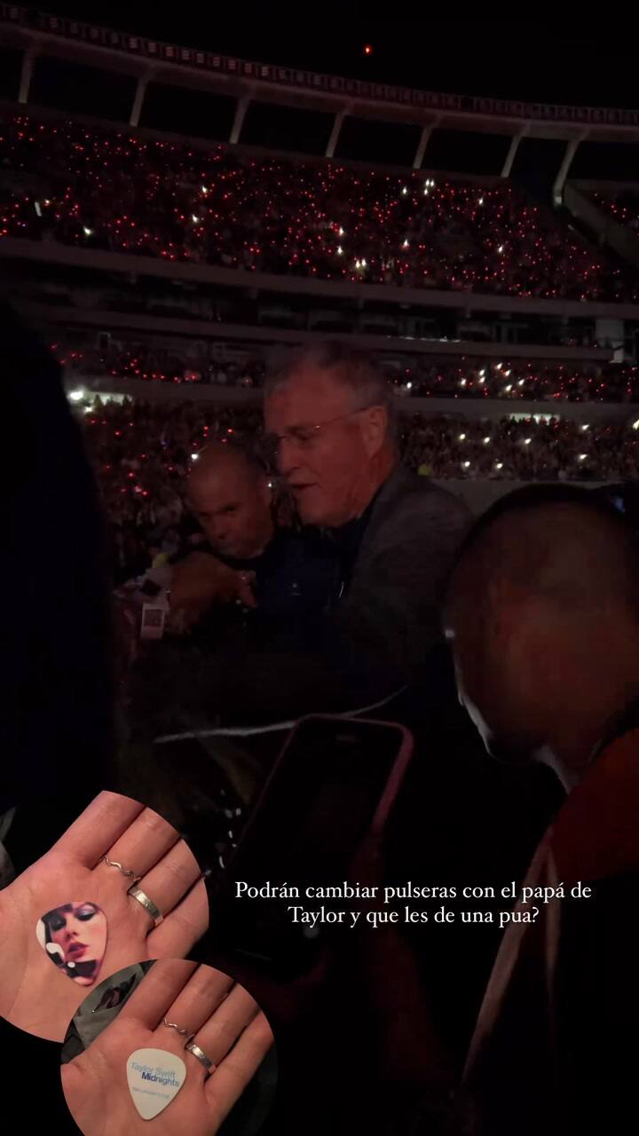 El tierno gesto del papá de Taylor Swift en medio del show