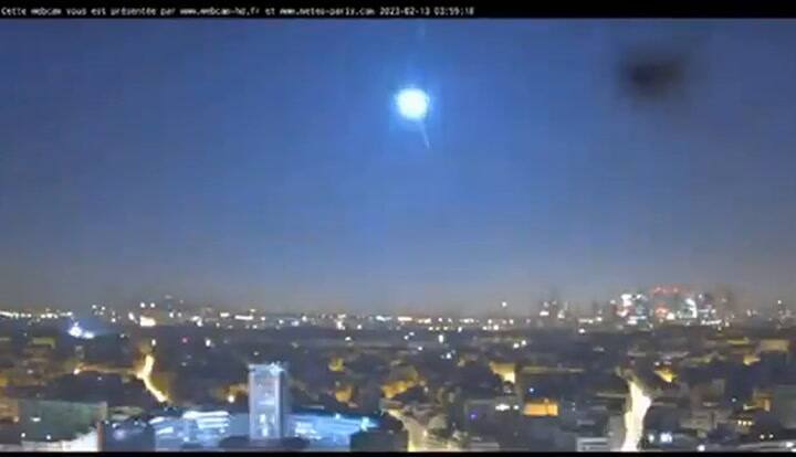 Un asteroide atravesó la atmósfera en Francia, en la madrugada del lunes.