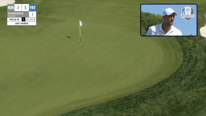El golpe de Novak Djokovic que sorprendió a todos en el Ryder Cup
