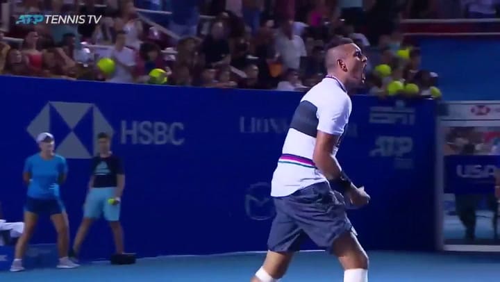 Un festejo desmedido - Fuente: Tennis TV