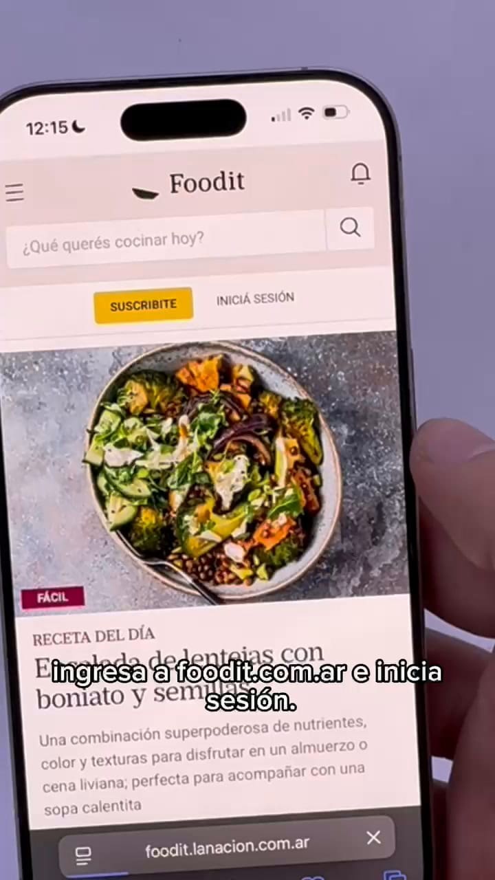 Para Android y iOS: Cómo guardar Foodit en tu celular y usarlo como si fuera una app
