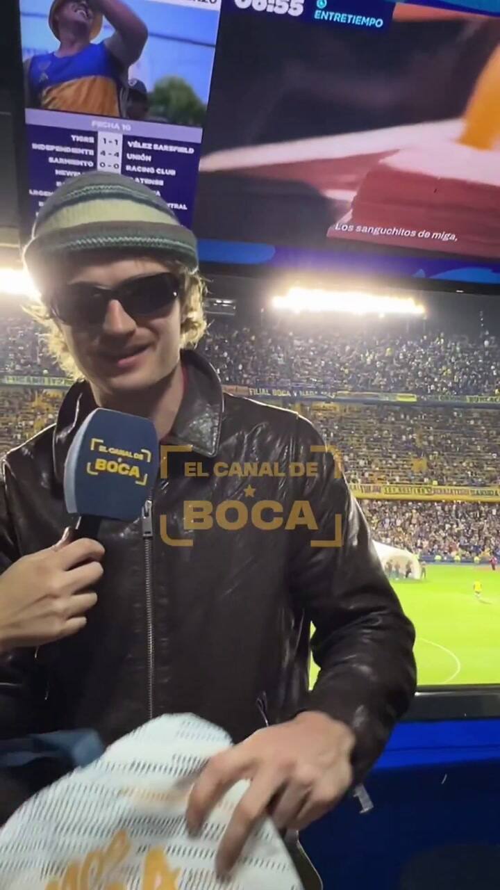 Joe Keery en La Bombonera