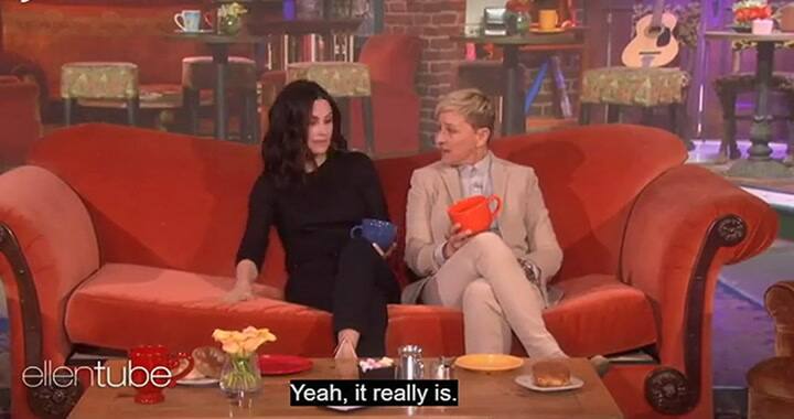 Courtney Cox y Lisa Kudrow nuevamente juntas en televisión - Fuente: Ellen