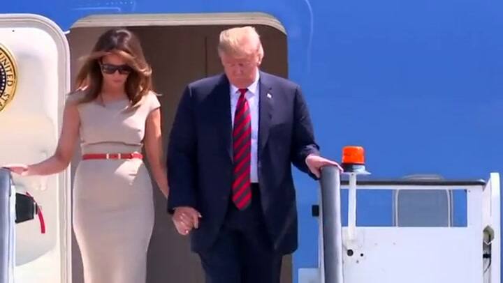 Trump realiza su primera visita a Gran Bretaña como presidente - Fuente: Reuters