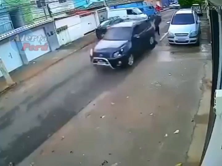 Brasil: así el momento del intento de robo