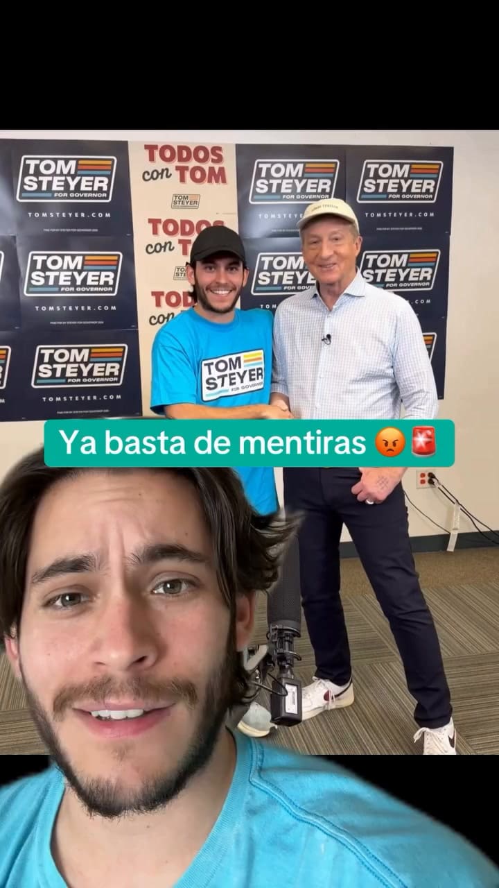 Elecciones en California: quién es el influencer latino que hace campaña por Tom Steyer