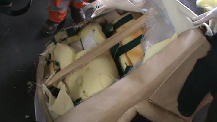 El momento en el que se descubre la cocaína