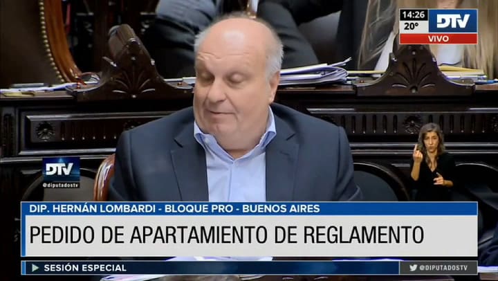 Cruce entre Cecilia Moreau y Hernán Lombardi en Diputados