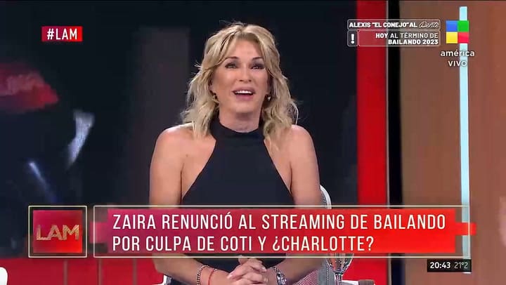 Zaira Nara habria pedido que saquen a Coti del streaminh