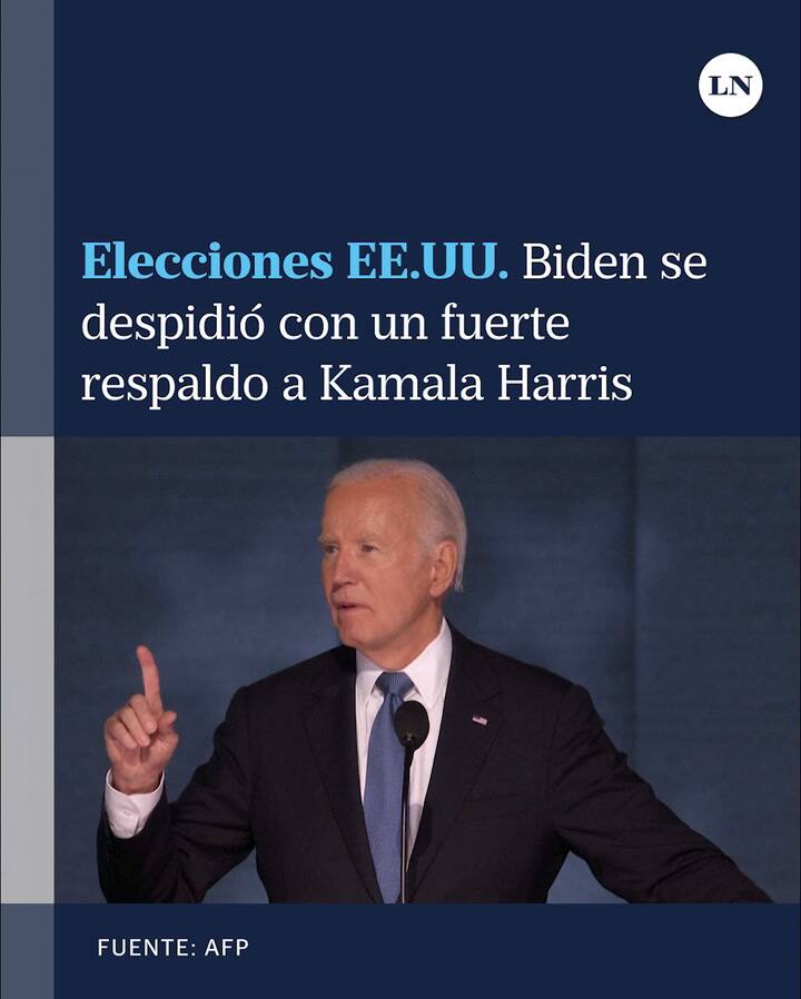 Biden se despidió con un fuerte respaldo a Kamala Harris: “Necesitamos preservar nuestra democracia”