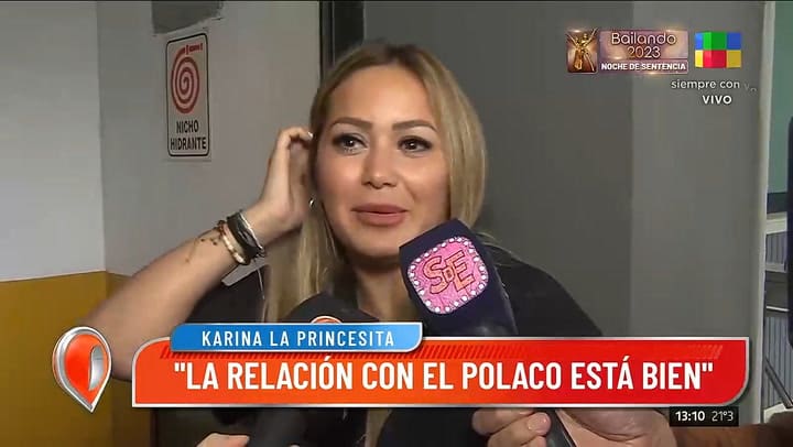 Karina, La Princesita se refirio a su presente sentimental
