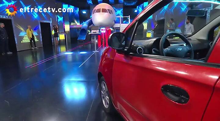 Barby Franco y Fernando Burlando en Bienvenidos a Bordo - Fuente: eltrace