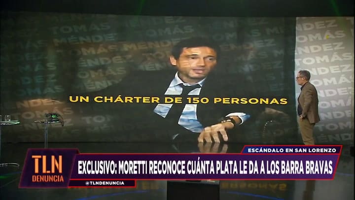 Salió a la luz un video de Moretti contando un negocio con la barra brava de San Lorenzo