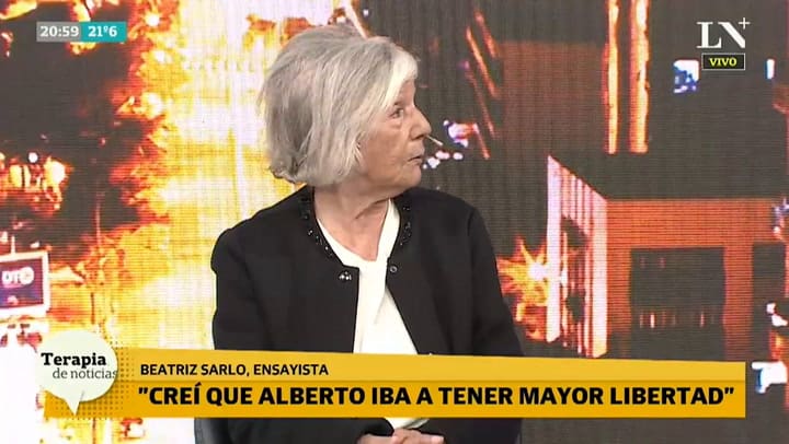 Beatriz Sarlo: 'Cristina no se va a correr'
